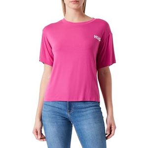 HUGO Dames Unite Pyjama_T_Shirt, Dark Pink652, S