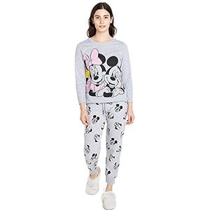 Disney Mickey en Minnie pyjama met roze strik voor dames, Meerkleurig, 34