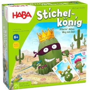 HABA Stichelkönig, familiespel, kaartspel, spel voor kinderen vanaf 8 jaar, grappig spel, Made in Germany