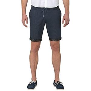 Timezone Jannotz Shorts voor heren, slim, Navy Palm Dots, 36W