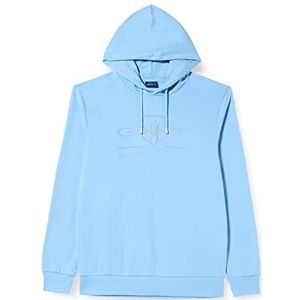 GANT Heren Tonal Archive Shield Hood Pullover met capuchon, Gentle Blue, standaard, Gentle Blue, M