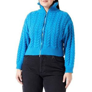 myMo Dames Sookie coltrui polyester zwart maat XS/S sweater, turquoise, XL