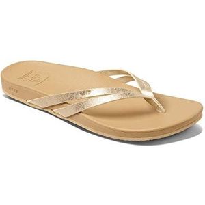 REEF Cushion Spring Joy Teenslippers voor dames, gevormd kussen, voetsteun voor de voetboog, Champagne, 38 EU