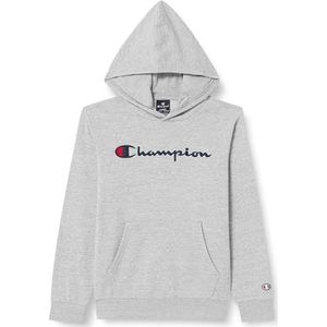 Champion Legacy Icons B-Ultralight Fall Fleece Sweatshirt met capuchon voor kinderen en jongens, Lichtgrijs, 13-14 jaar