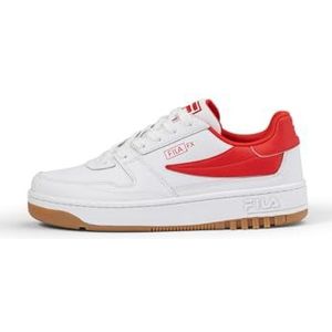 FILA Heren FXVENTUNO L Sneaker, wit rood, 10 UK, Wit Fila Rood, 44.5 EU