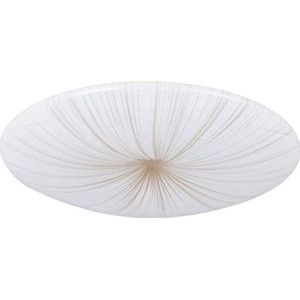 EGLO LED plafondlamp Nieves 1, Ø 41 cm, opbouw plafond lamp met crystal effect, plafondverlichting van metaal en kunststof in wit en goud, sterrenlamp voor slaapkamer en gang, warm wit