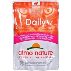 Almo Nature Daily Kattenvoer met tonijn en zalm (30 x 70 g)