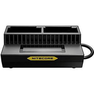 Nitecore UGP4 201/301/401 Dual Slot USB GoPro Batterijlader met LCD - Zwart