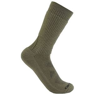 Carhartt Men's SC9700M Midweight Merino Wool Blend Uniform Crew Sock - X-Large - Army Green