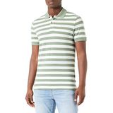 GANT Heren Multi Stripe SS Pique Poloshirt Kalamata Green, Standaard, Kalamata Green, S