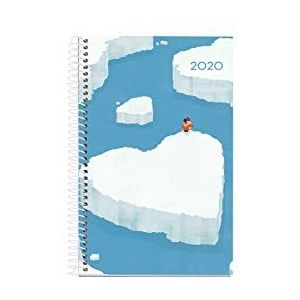 Miquelrius 38429 Kalender 2020, weekoverzicht, horizontaal, 117 x 182 mm, Iceberg, Katalisch