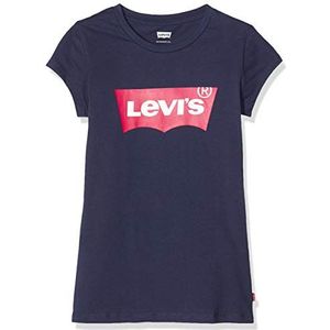 Levi'S Kids Ss Batwing Tee meisjes 10-16 jaar, Peacoat/Tea Tree Roze, 14 Jaren