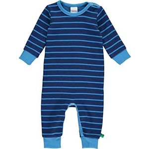 Fred's World by Green Cotton Stripe Bodysuit pyjama voor baby's en kinderen, Deep Blue/Happy Blue, 56