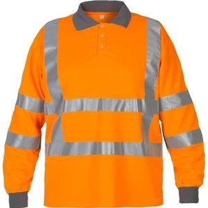 Hydrowear 040415FO Ter Apel Thermo Line Polo, 100% Polyester, Medium Mate, Hi-Vis Oranje