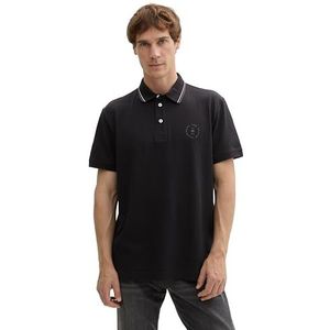 TOM TAILOR Poloshirt voor heren, 29999 - Black, S