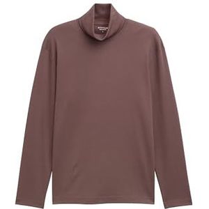 TOM TAILOR T-shirt met lange mouwen voor heren, 38833 - Bag Brown, XL