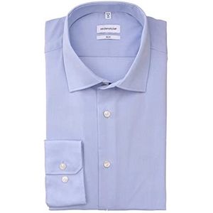 Seidensticker Heren Slim Fit Shirt met lange mouwen, lichtblauw, 39, lichtblauw, 39