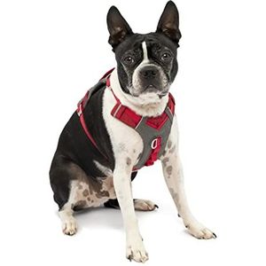Kurgo Journey Air Harness, hondenharnas voor hardlopen en wandelen, lichtgewicht, ademend, kleinrood
