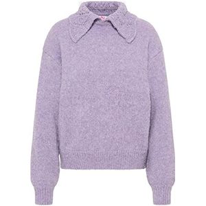 Sookie Dames gebreide trui 12419590-SO01, lila melange, XS/S, lila, gemêleerd, XS/S