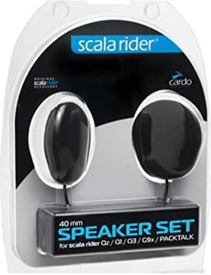 Cardo - 40 Mm Intercom Luidsprekers - Zwart - Duurzaam Materiaal