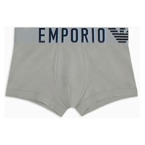 Emporio Armani Heren Stretch Katoen Megalogo Trunk, Steen, L, Steen, L