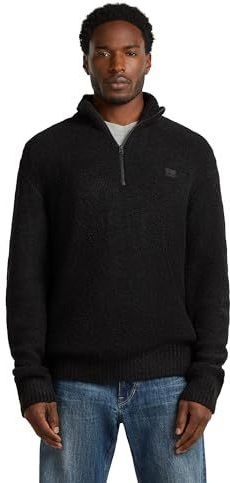 G-STAR Boucle Skipper Knit, Zwart (Dk Black D27112-e213-6484), XS