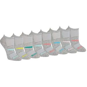 Saucony Atletische hardloopsokken voor dames (pak van 6), Grijs Assorti (8 paar), M