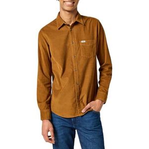 Wrangler Heren 1 x corduroy overhemd, monniksgewaad, L, Monniken gewaad, L