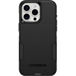 OtterBox iPhone 15 Pro MAX (Only) Commuter Series Case - ZWART, slank en stevig, zakvriendelijk, met poortbescherming