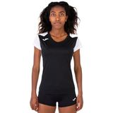 Sportshirt - Korte Mouwen - Gekleurde Uitsparingen - Gezeefd Logo