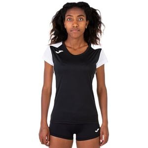 Sportshirt - Korte Mouwen - Gekleurde Uitsparingen - Gezeefd Logo