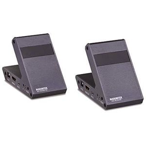 Draadloze HDMI Transmitter 4K - Marmitek GigaView 911 UHD - Draadloos een HDMI Signaal Overdragen - Ultra HD - 10 meter bereik - HDCP 2.2 - CEC - Zonder Vertraging of Kwaliteitsverlies - HD Audio, antraciet metaal