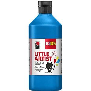 Marabu 03050075253 - KiDS Little Artist, kunstschildersverf, blauw, 500 ml, veganistisch, droogt snel, voor kinderen vanaf 3 jaar