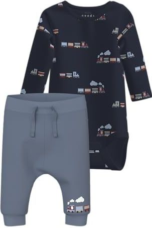 Name It - NBMVROELS LS BODY SET W SCARF - Flint Stone - Set - 3-delig