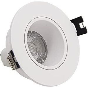 Xanlite SP50RAB LED plafondinbouwlamp, GU10, 50 W, 2700 K, rond, draaibaar, wit IP20-SP50RAB