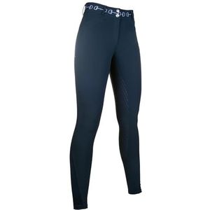 HKM Dames Monaco Style Siliconen Knie Patch Rijbroek, Salie, 24