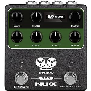 NUX -NDD7 - Tape Echo pedaal met Midi, Groen
