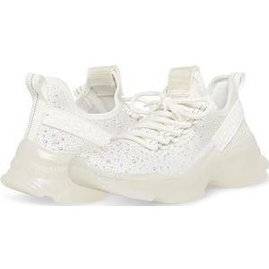 Steve Madden Maxima sneakers voor dames, witte parel, 38 EU