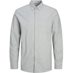 JACK & JONES Mannelijk overhemd biologisch katoen Oxford, Lily Pad, L