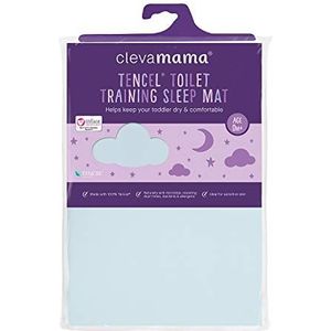 Clevamama 3330 Incontinentiekussen wasbaar baby - wegwerponderleggers bed in katoen, blauw, 200 g