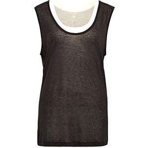 G-STAR Raw Sheer Double Layer Top Top voor dames, meerkleurig (Dk Black/Whitebait D19199-9908-c319), XS