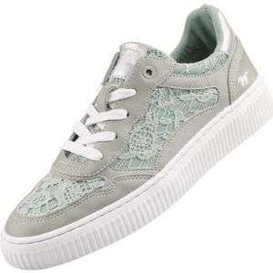 Sneakers - Effen - Imitatieleer/Textiel - Versterkte Hak/Snoersluiting