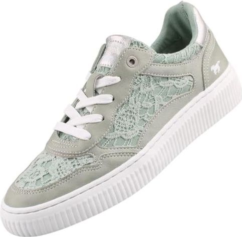 Sneakers - Effen - Imitatieleer/Textiel - Versterkte Hak/Snoersluiting