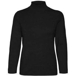 VERO MODA VMGOLD Naald 3/4 Funnelneck Pull.GA REP, zwart, L