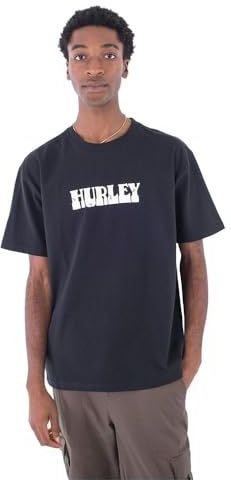 Hurley - Worm Tee - T-shirt - Zwart - Katoen