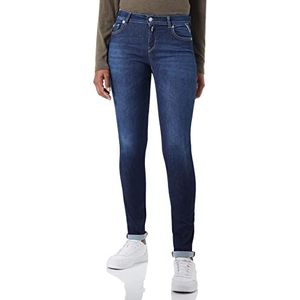 Replay Faaby gerecycled jeans voor dames, 007, donkerblauw, 24W x 30L