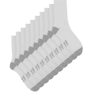 DIM - EcoDIM Sport X5 - Herensokken - Wit - Katoen - Ademend