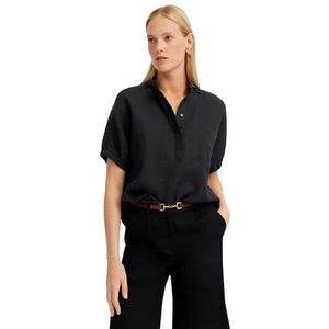 bugatti Poloshirt voor dames, ideaal voor de zomer, comfortabel, stijlvol en modieus, 290-zwart, 46