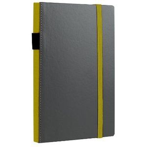 Notes & Dabbles Flynn Design klein gevoerd notitieboek met pennenhouder - Hay