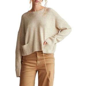 UNITED COLORS OF BENETTON - Trui - Ecru - Knitwear - Losse Pasvorm